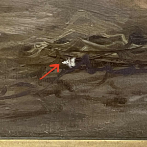 MAX CARLIER " Farmyard, Basse-Cour " Still Life Painting Oil on Canvas, 1910