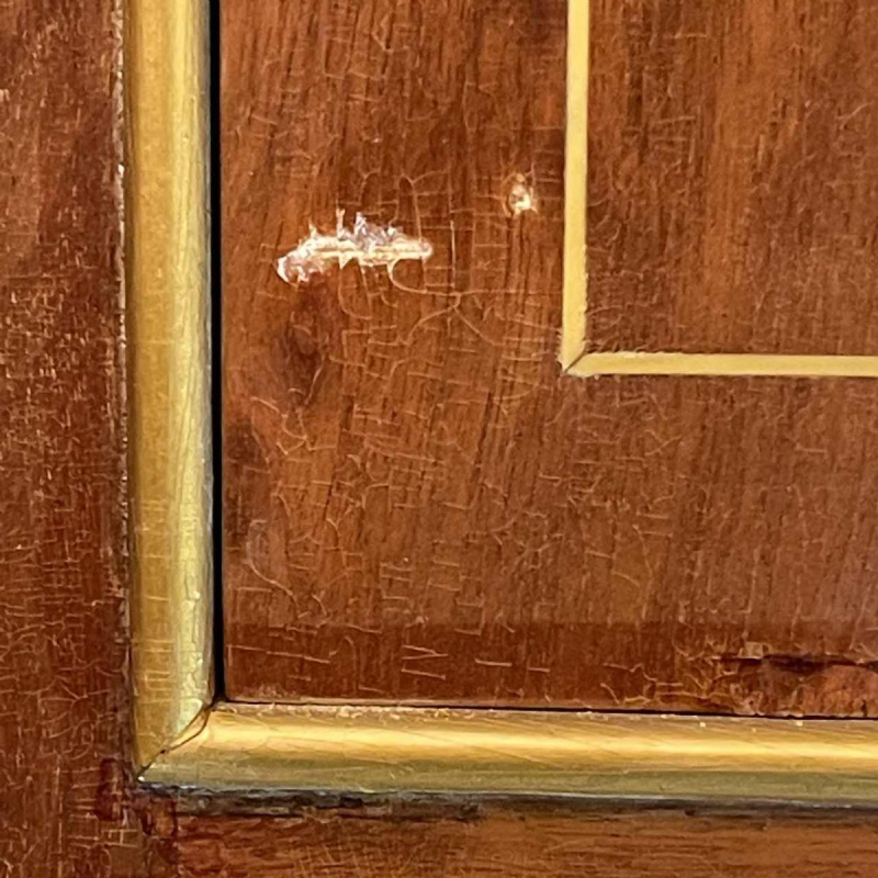 Meuble dressoir ou bar Art DÃ©co, divers placages, bronze et ferronneries, ca 1930-1940