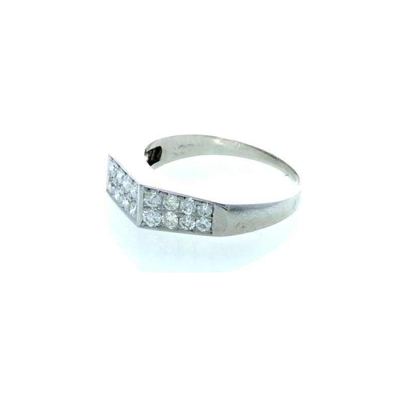Ring 18k witgoud & diamanten