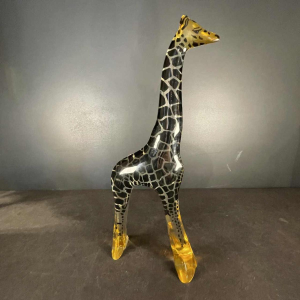 ABRAHAM PALATNIK " Grote Giraffe " kinetische Lucite Resin Animal Sculptuur 60s