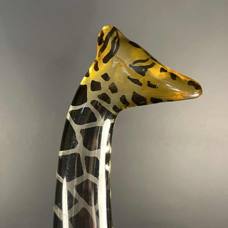 ABRAHAM PALATNIK " Grote Giraffe " kinetische Lucite Resin Animal Sculptuur 60s