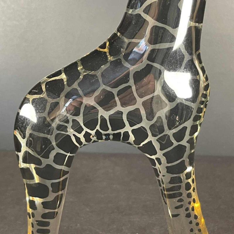 ABRAHAM PALATNIK " Grote Giraffe " kinetische Lucite Resin Animal Sculptuur 60s