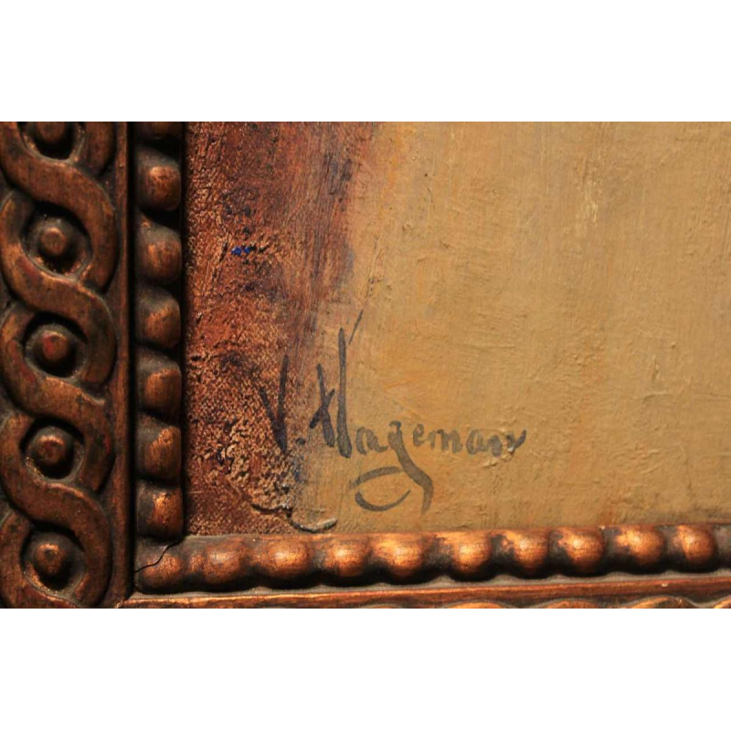 Young Jewish gil signed Victor Charles Haegemans