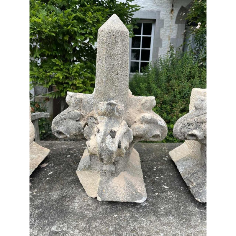 Sculpture of a limestone pinnacle from a castle built in 1869 (4 available)