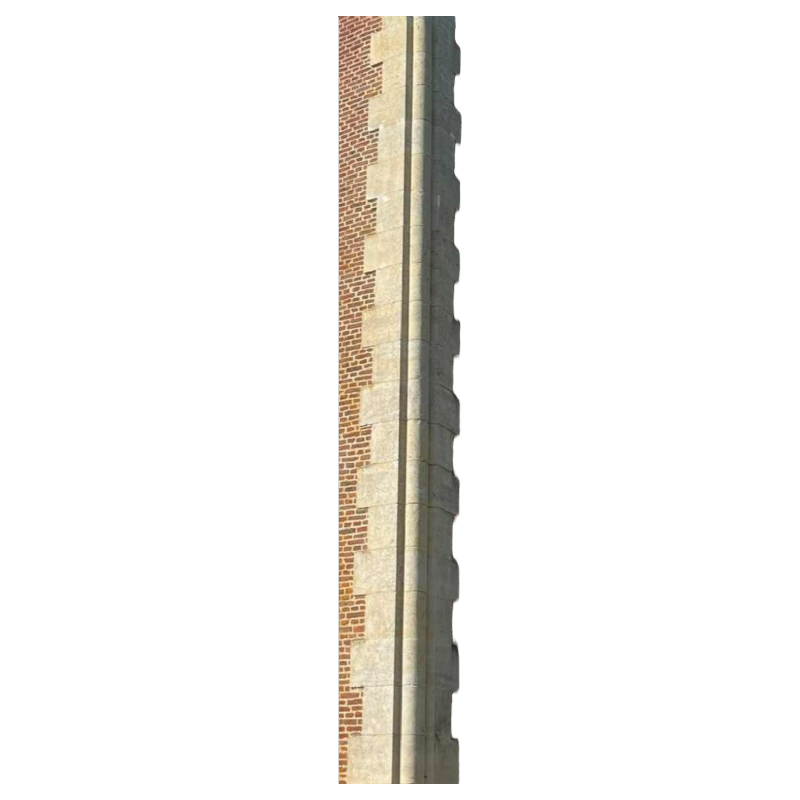 Colonne en pierre, montées d angle , chaînage en pierre calcaire, 19ème siècle