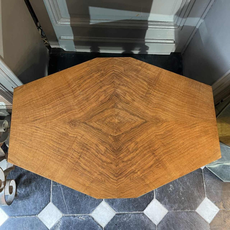 DE COENE FRERES, Modernist furniture / Bar / Table / Cabinet, Walnut burl, 1925