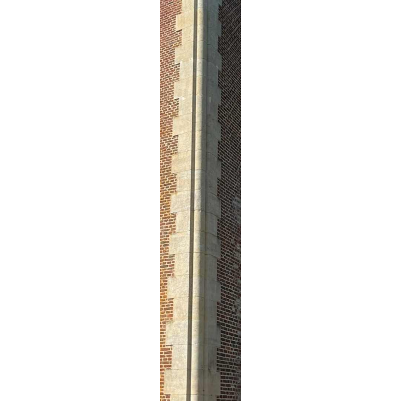 Stenen kolom, hoeksteunen, kalkstenen quoins, 19e eeuw