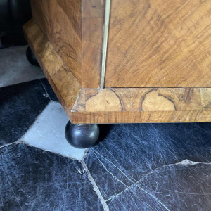 DE COENE FRERES, Modernist furniture / Bar / Table / Cabinet, Walnut burl, 1925