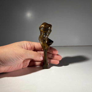 Oscar Évariste Berchmans, Art Nouveau bronzen zegel/stempel/sculptuur, ca 1900