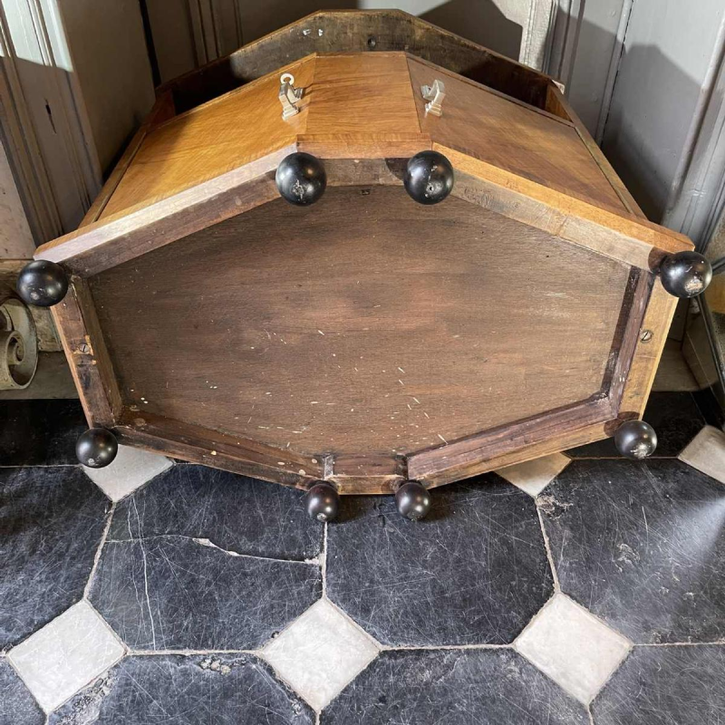 DE COENE FRERES, Modernist furniture / Bar / Table / Cabinet, Walnut burl, 1925