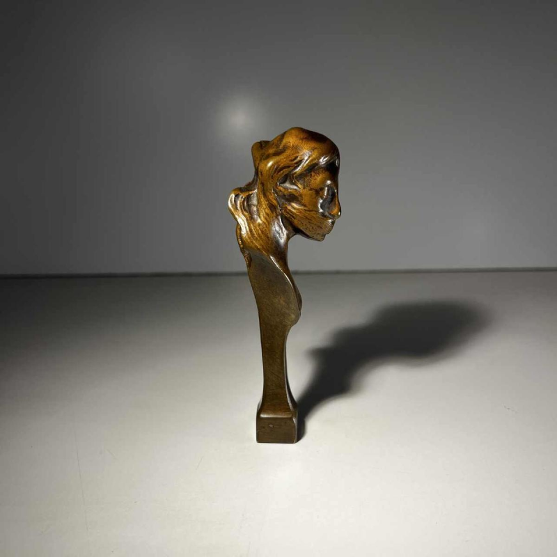 Oscar Évariste Berchmans, sceau / cachet / sculpture Art Nouveau en bronze, ca 1900