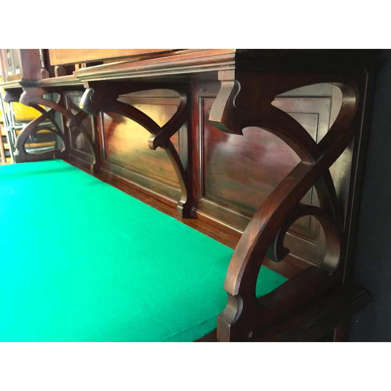 Belgian Art Nouveau Library Desk Mahogany, circa 1900