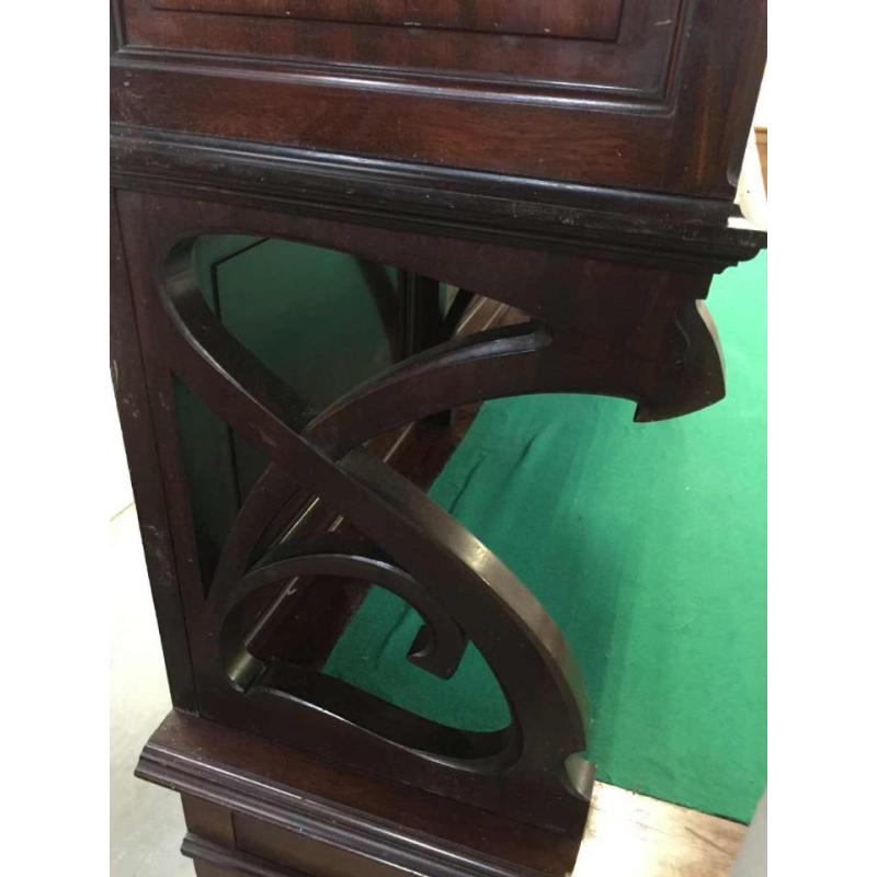 Belgian Art Nouveau Library Desk Mahogany, circa 1900