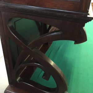 Belgian Art Nouveau Library Desk Mahogany, circa 1900