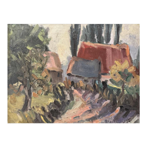 Marie LAMBREXHE - Landschap - olieverf op doek, 20e eeuw