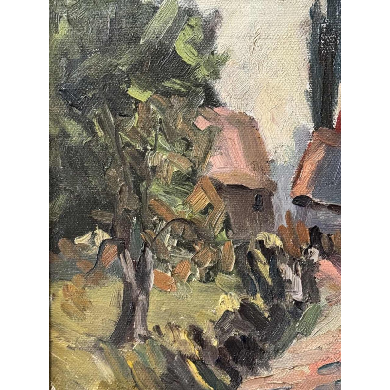 Marie LAMBREXHE - Landschap - olieverf op doek, 20e eeuw