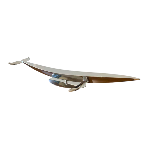 Laszlo Tibay “Walvis” sculptuur roestvrij staal, oplage Caster Bronz Kft 1/8