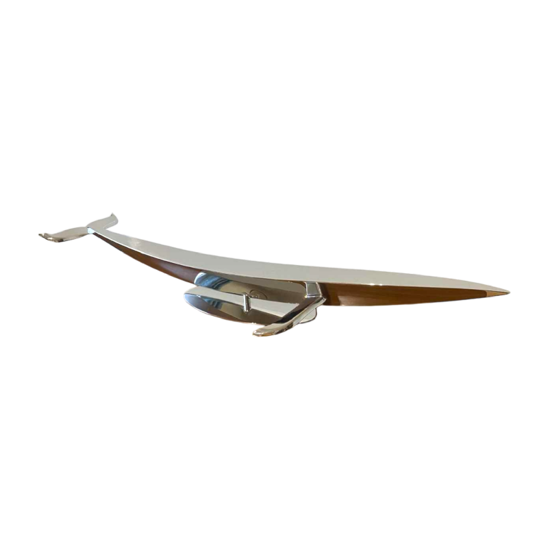 Laszlo Tibay “Walvis” sculptuur roestvrij staal, oplage Caster Bronz Kft 1/8