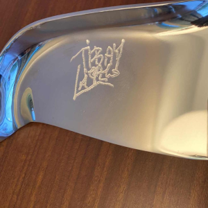 Laszlo Tibay "Baleine" sculpture acier inoxydable, édition Caster Bronz Kft 1/8