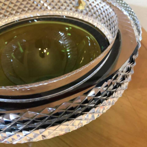 Borek Sipek for Val-Saint-Lambert, bowl on foot in cut green crystal
