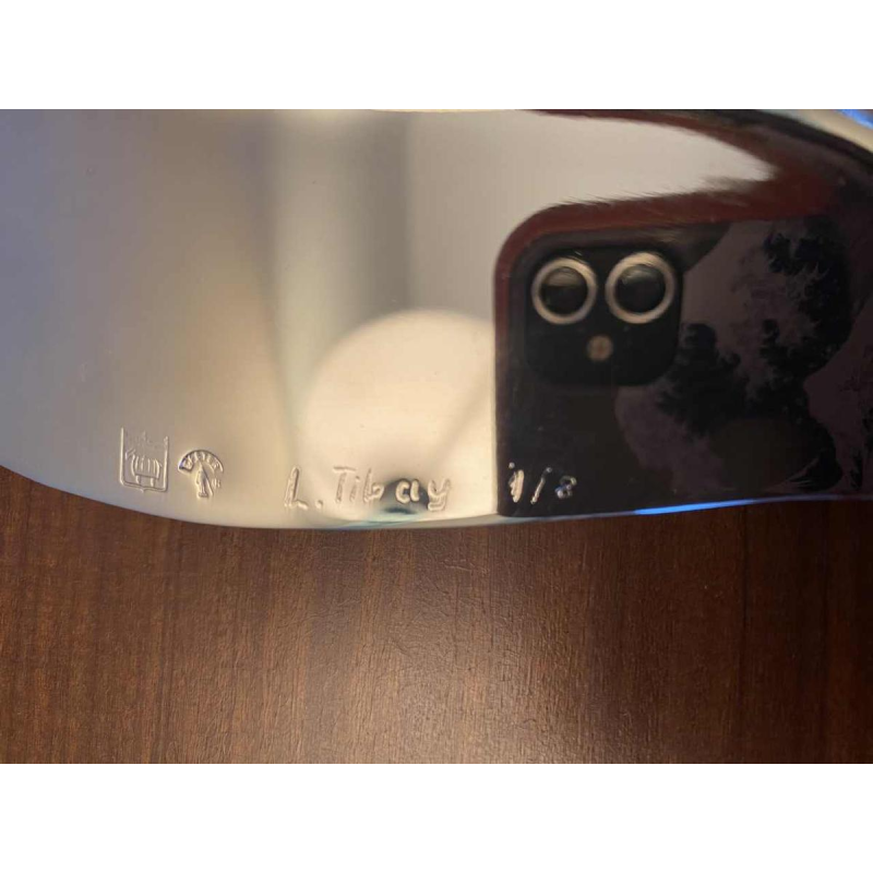 Laszlo Tibay “Walvis” sculptuur roestvrij staal, oplage Caster Bronz Kft 1/8