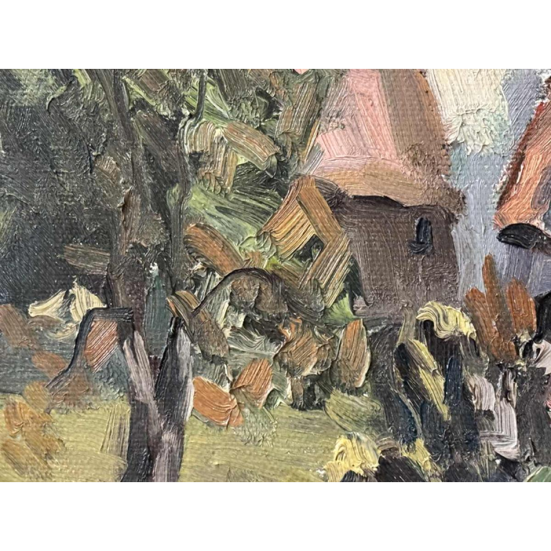 Marie LAMBREXHE - Landscape - oil painting on canvas, 20th century