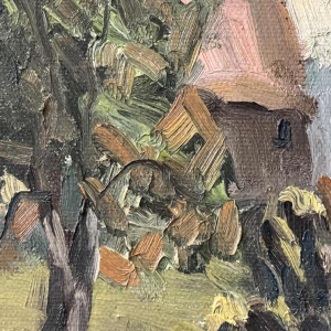 Marie LAMBREXHE - Landscape - oil painting on canvas, 20th century