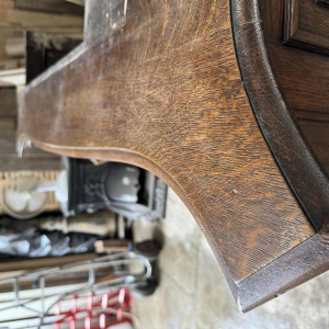 Louis XV mantel from Liège in richly carved oak, 19th century