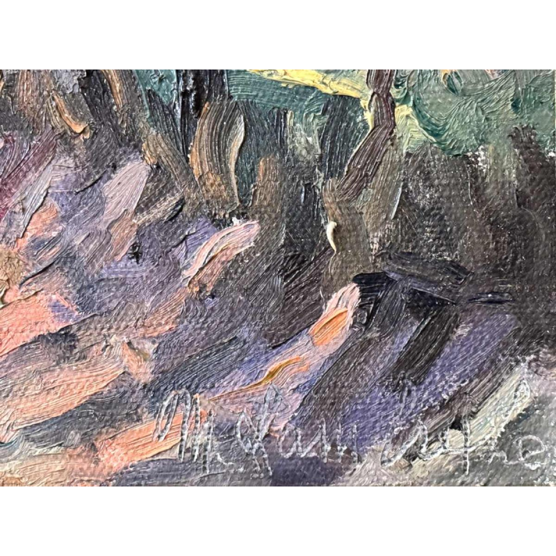 Marie LAMBREXHE - Landschap - olieverf op doek, 20e eeuw