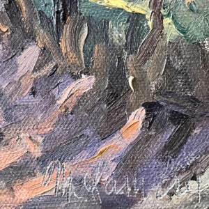 Marie LAMBREXHE - Landscape - oil painting on canvas, 20th century