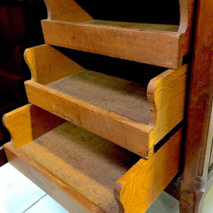 Secrétaire Bureau Bibliothèque Art Nouveau belge en acajou, circa 1900