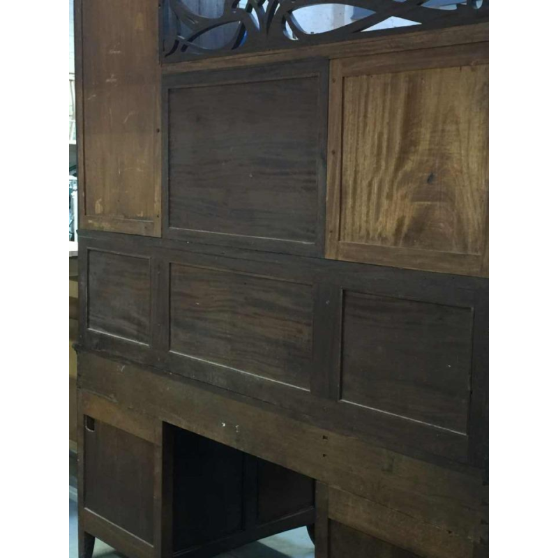 Belgisch Art Nouveau Jugendstil Bibliotheek Bureau mahonie, circa 1900