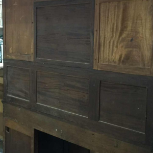 Belgian Art Nouveau Library Desk Mahogany, circa 1900