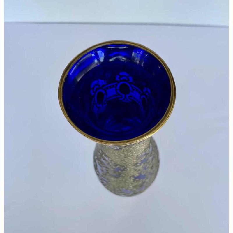 Val-Saint-Lambert, electroplated vase, monogrammed VSL in the decoration