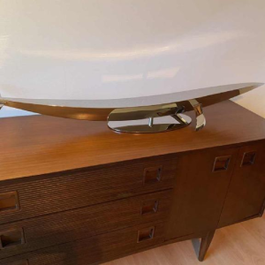 Laszlo Tibay "Baleine" sculpture acier inoxydable, édition Caster Bronz Kft 1/8