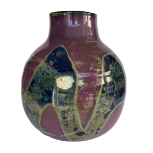 Samuel Jacob Herman (SJH) pour Val-St-Lambert, vase potiche signé, fin 20ème siècle