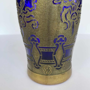 Val-Saint-Lambert, vase en galvanoplastie, monogrammé VSL dans le décor