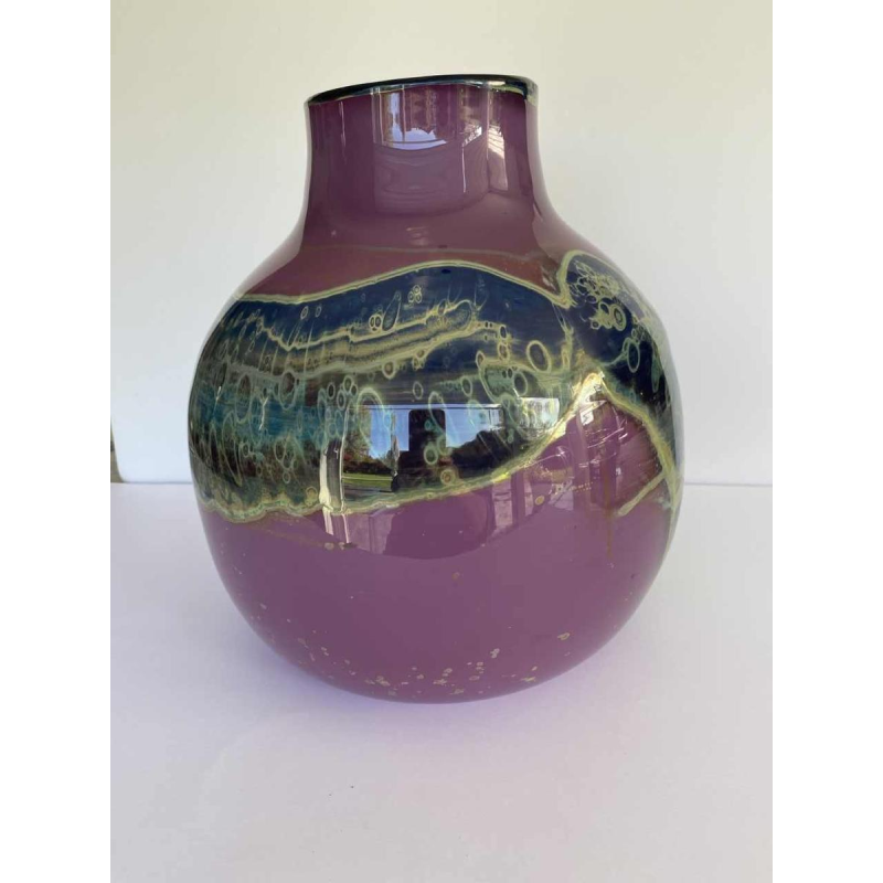 Samuel Jacob Herman (SJH) for Val-St-Lambert, vase signed, late 20th century