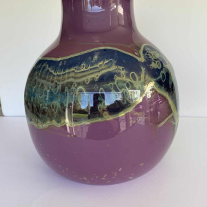 Samuel Jacob Herman (SJH) for Val-St-Lambert, vase signed, late 20th century