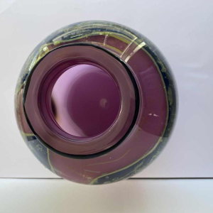 Samuel Jacob Herman (SJH) pour Val-St-Lambert, vase potiche signé, fin 20ème siècle