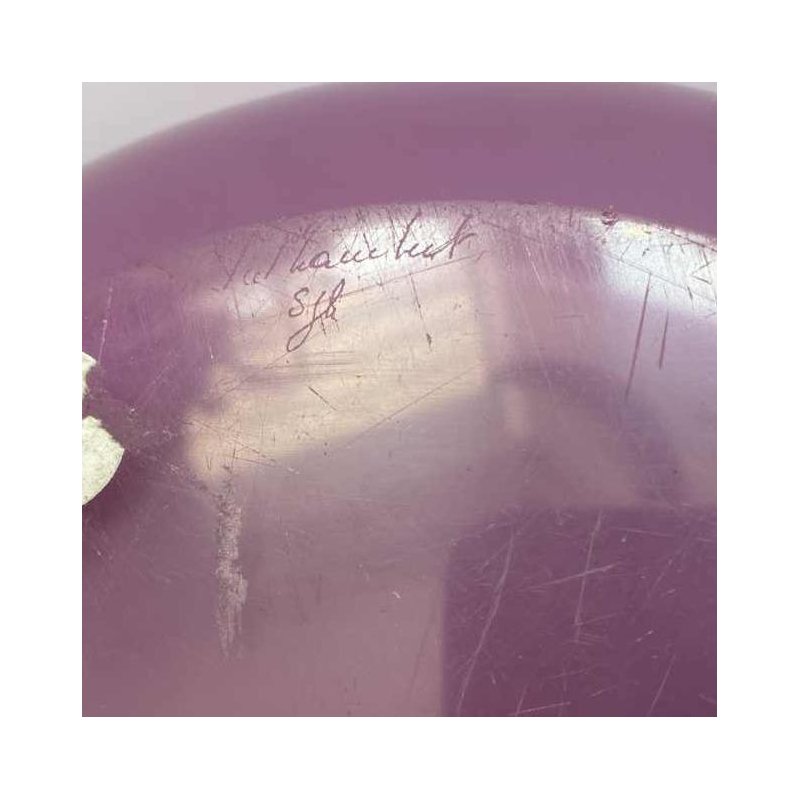 Samuel Jacob Herman (SJH) voor Val-St-Lambert, gesigneerde vaas, eind 20e eeuw