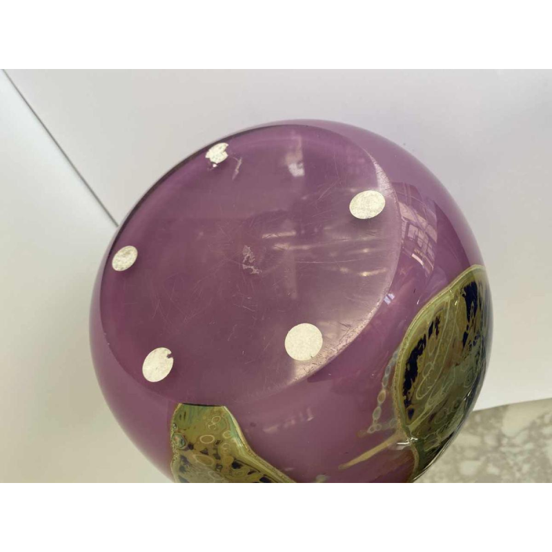 Samuel Jacob Herman (SJH) pour Val-St-Lambert, vase potiche signé, fin 20ème siècle