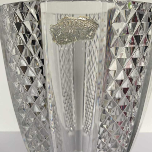 Val-Saint-Lambert (VSL), vase incolore, taille diamant, ca 1960
