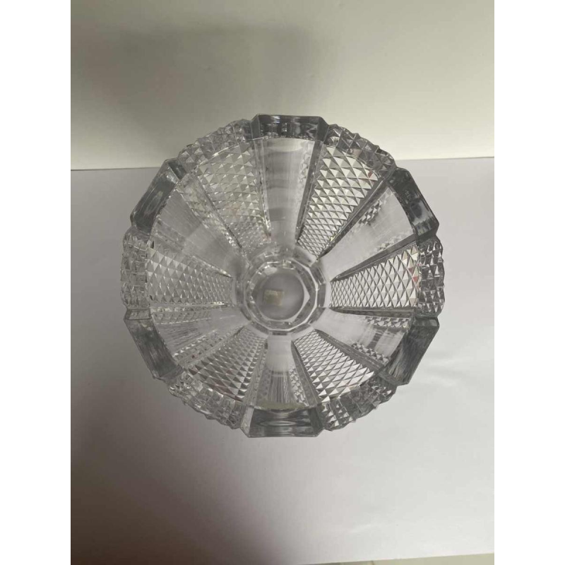 Val-Saint-Lambert (VSL), vase incolore, taille diamant, ca 1960