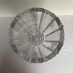 Val-Saint-Lambert (VSL), vase incolore, taille diamant, ca 1960
