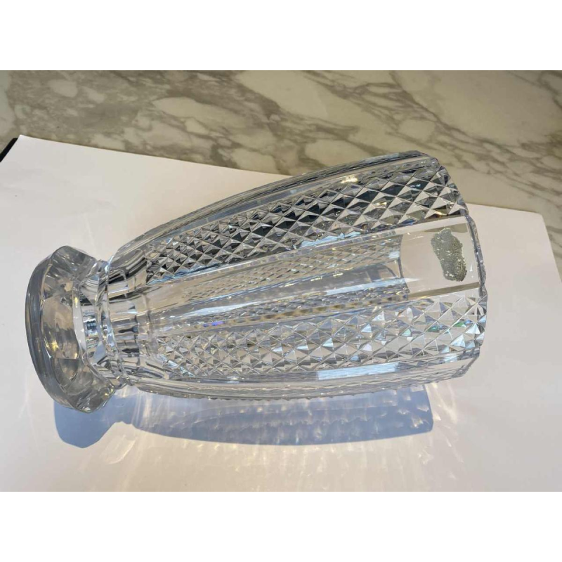 Val-Saint-Lambert (VSL), vase incolore, taille diamant, ca 1960