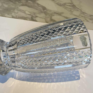 Val-Saint-Lambert (VSL), vase incolore, taille diamant, ca 1960