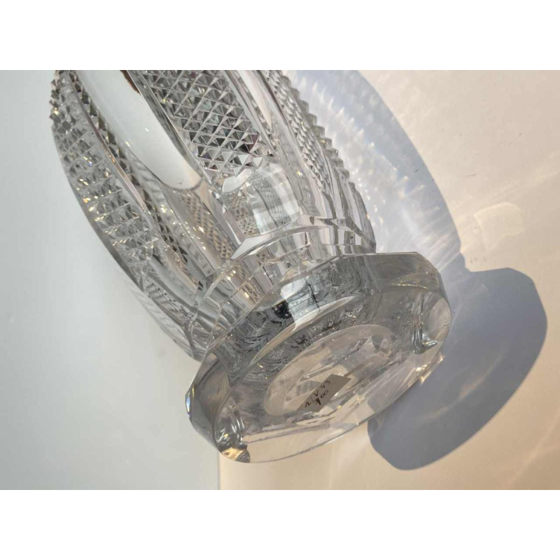 Val-Saint-Lambert (VSL), vase incolore, taille diamant, ca 1960