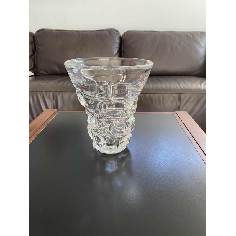 Antonio & Guido Bon pour Val Saint Lambert, vase en cristal, ca 1950/60