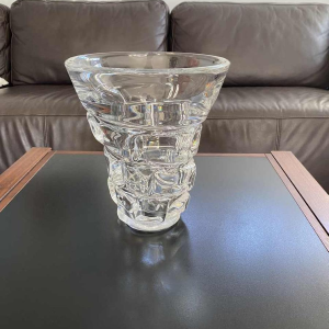 Antonio & Guido Bon pour Val Saint Lambert, vase en cristal, ca 1950/60